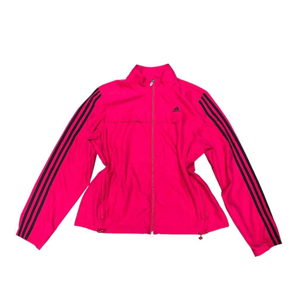 2005 deadstock Adidas Peached Jacket Size L Pink Black Track Top